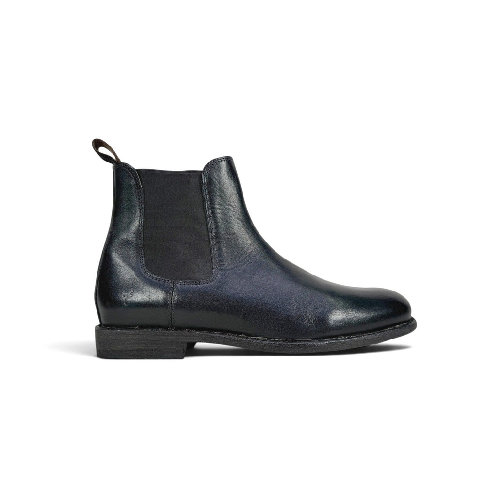 Frye Tyler Chelsea Boots Black Leather Pull On Booties Mens 8 D FR40159